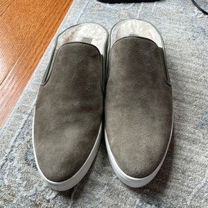 Vince Real Fur Lined Slip On Sneakers